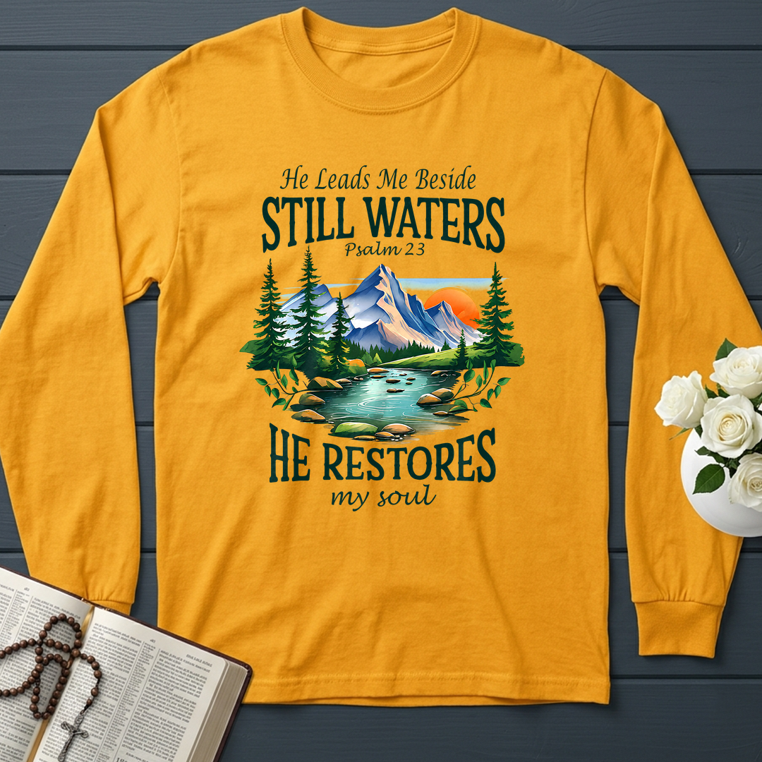He Leads Me Beside Still Waters He Restores My Soul Psalm 23 01
