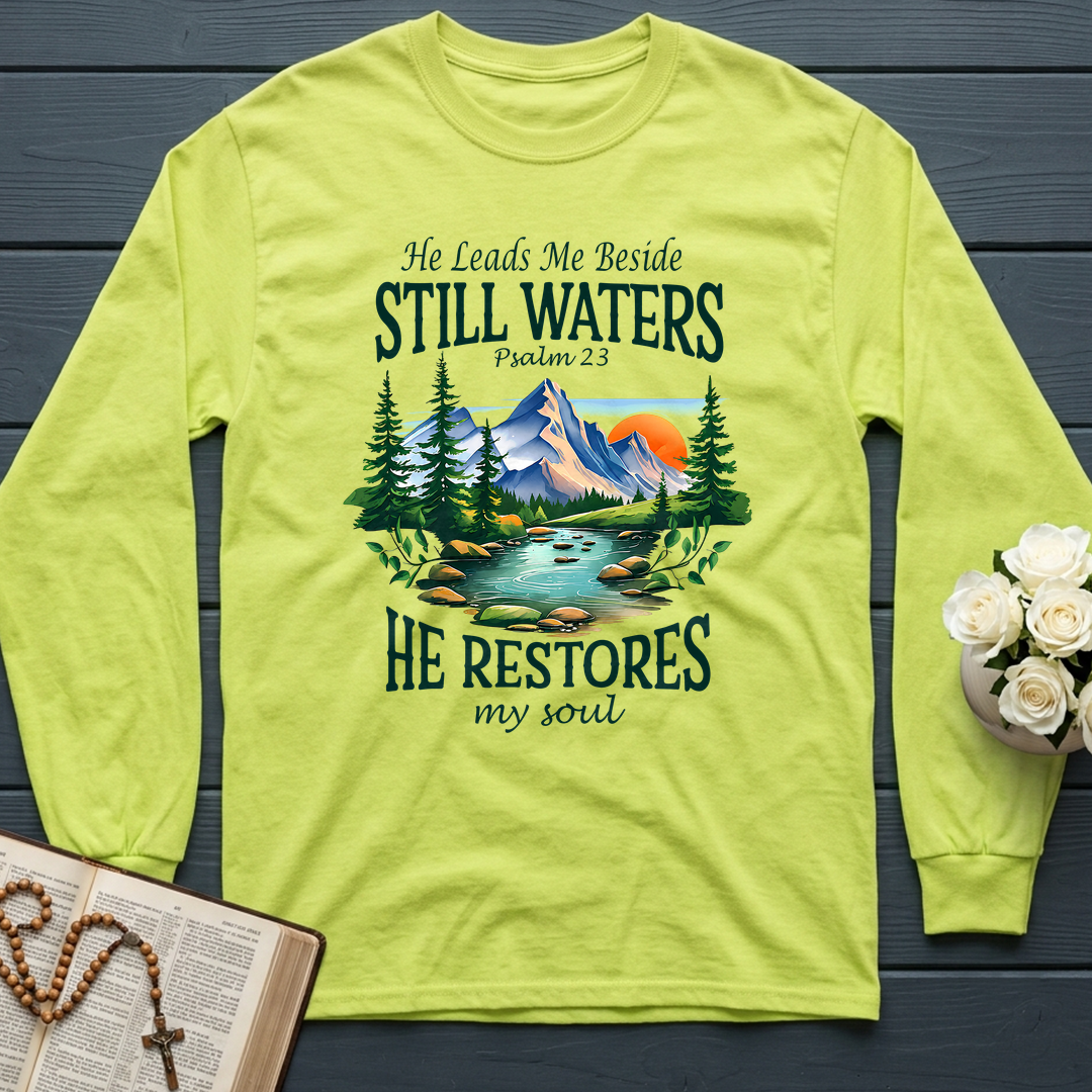 He Leads Me Beside Still Waters He Restores My Soul Psalm 23 01