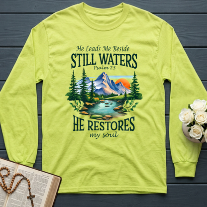 He Leads Me Beside Still Waters He Restores My Soul Psalm 23 01