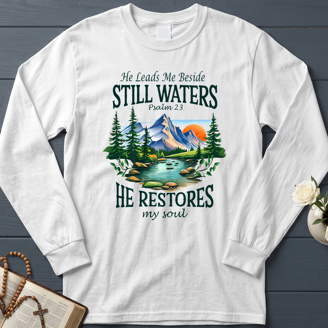 He Leads Me Beside Still Waters He Restores My Soul Psalm 23 01