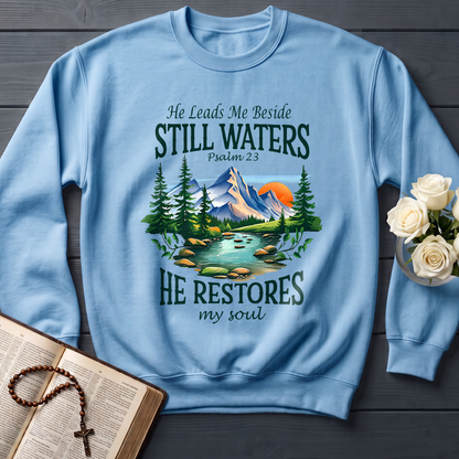 He Leads Me Beside Still Waters He Restores My Soul Psalm 23 01
