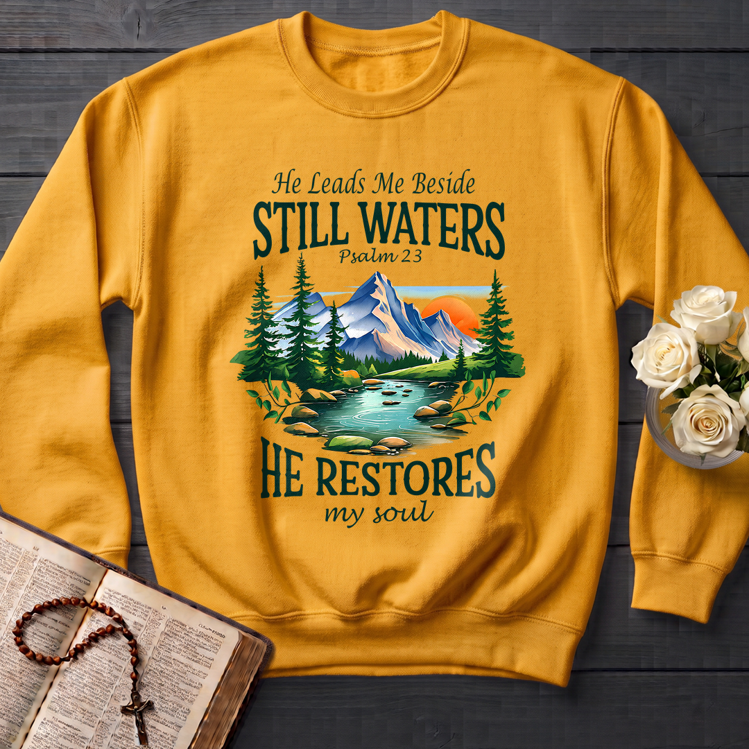 He Leads Me Beside Still Waters He Restores My Soul Psalm 23 01