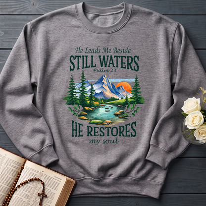 He Leads Me Beside Still Waters He Restores My Soul Psalm 23 01