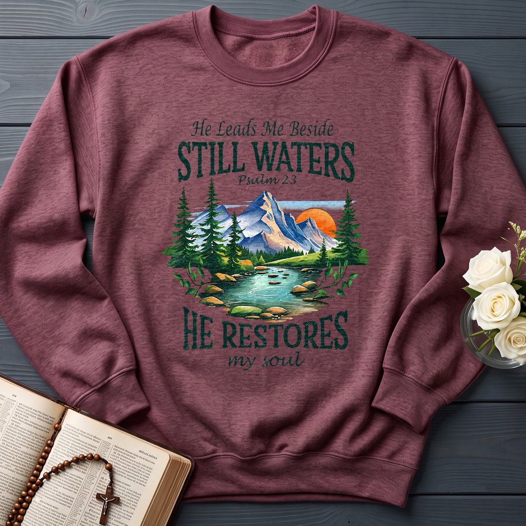 He Leads Me Beside Still Waters He Restores My Soul Psalm 23 01