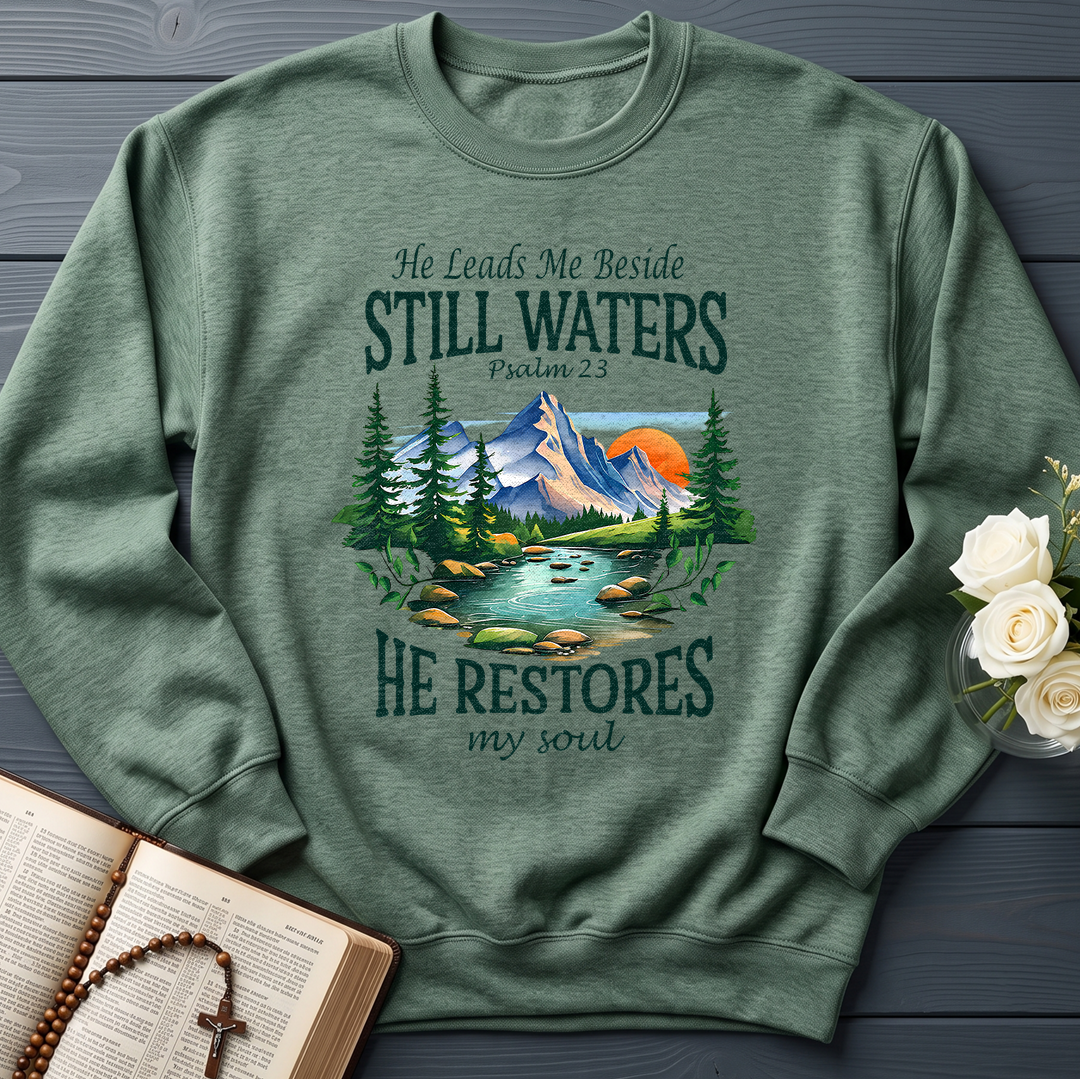 He Leads Me Beside Still Waters He Restores My Soul Psalm 23 01