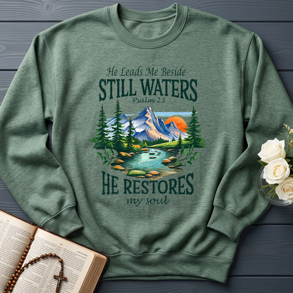 He Leads Me Beside Still Waters He Restores My Soul Psalm 23 01