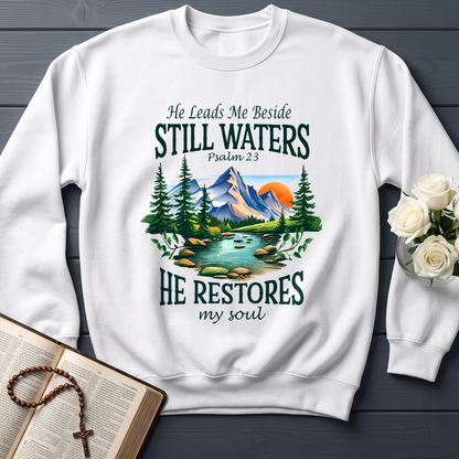 He Leads Me Beside Still Waters He Restores My Soul Psalm 23 01