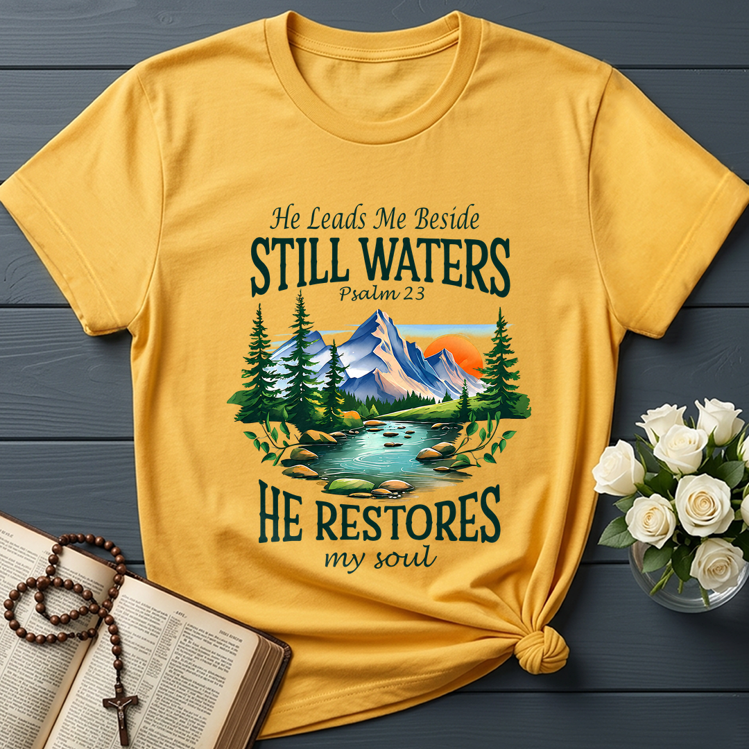 He Leads Me Beside Still Waters He Restores My Soul Psalm 23 01