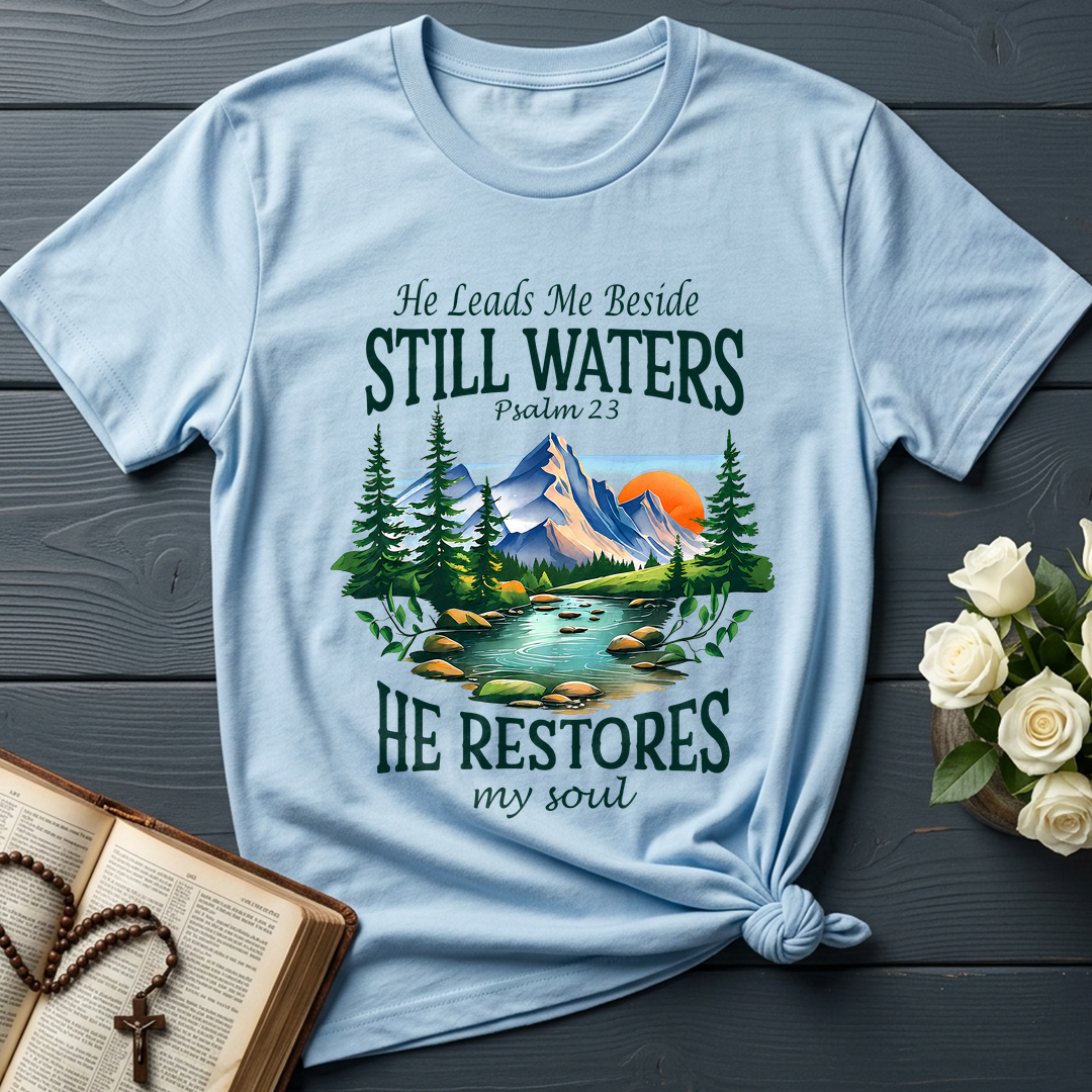 He Leads Me Beside Still Waters He Restores My Soul Psalm 23 01