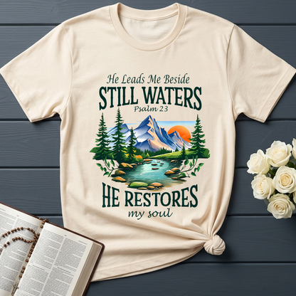 He Leads Me Beside Still Waters He Restores My Soul Psalm 23 01