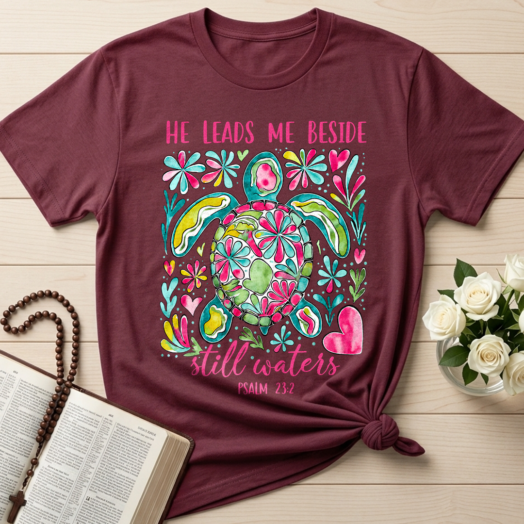 He Leads Me Beside Still Waters Psalm 23.2 01