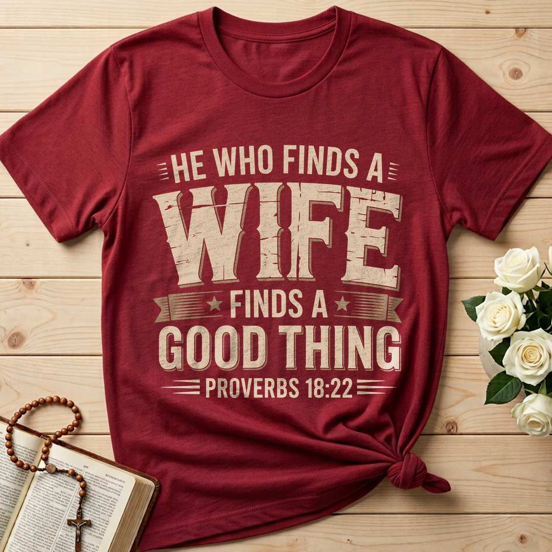 He Who Finds A Wife Finds A Good Thing Proverbs 18.22 01