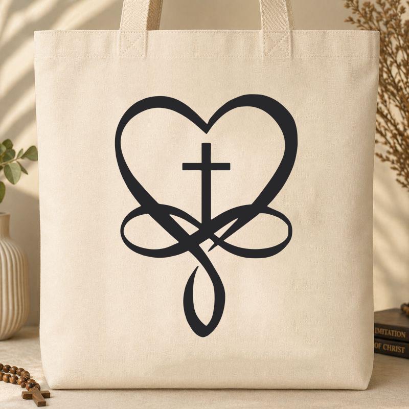 heart cross 08 Tote Bag
