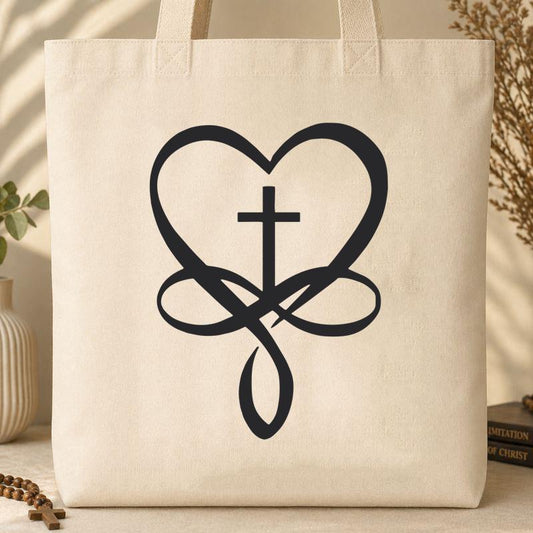 heart cross 08 Tote Bag