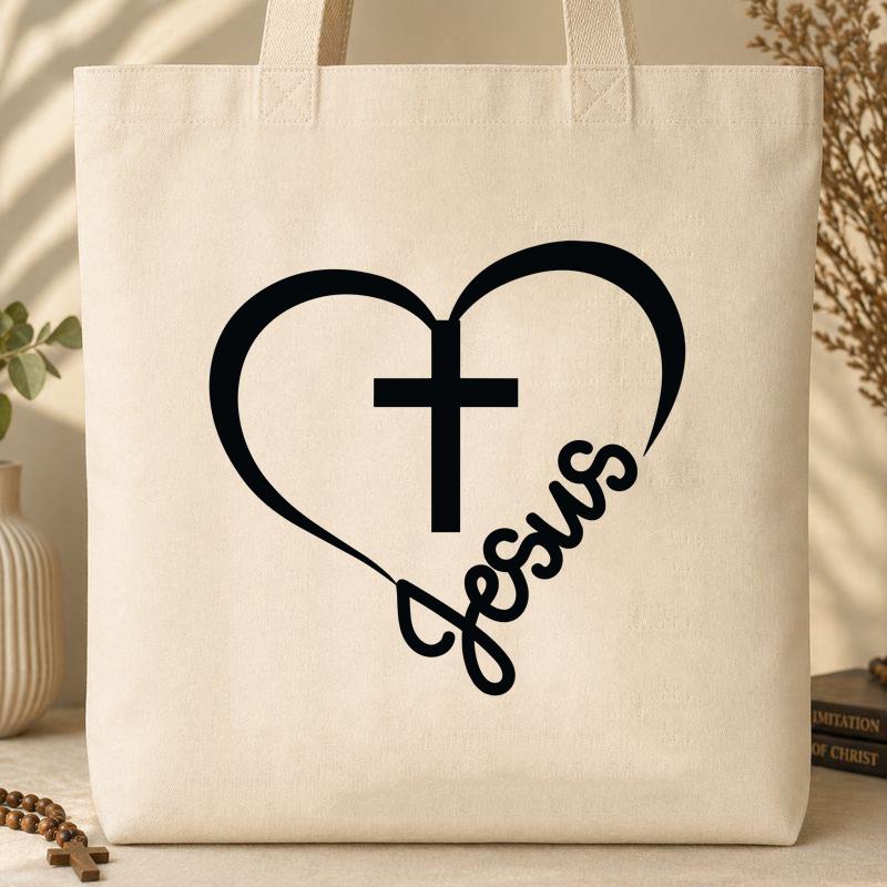 heart cross 09 Tote Bag