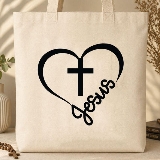heart cross 09 Tote Bag