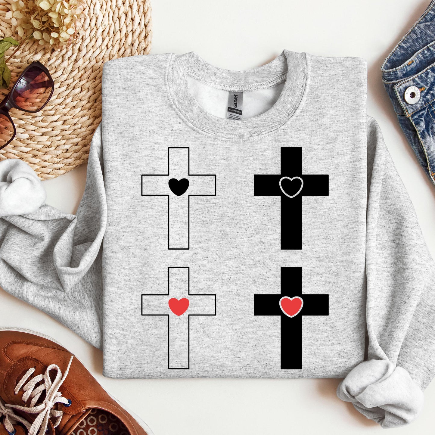 heart cross 10