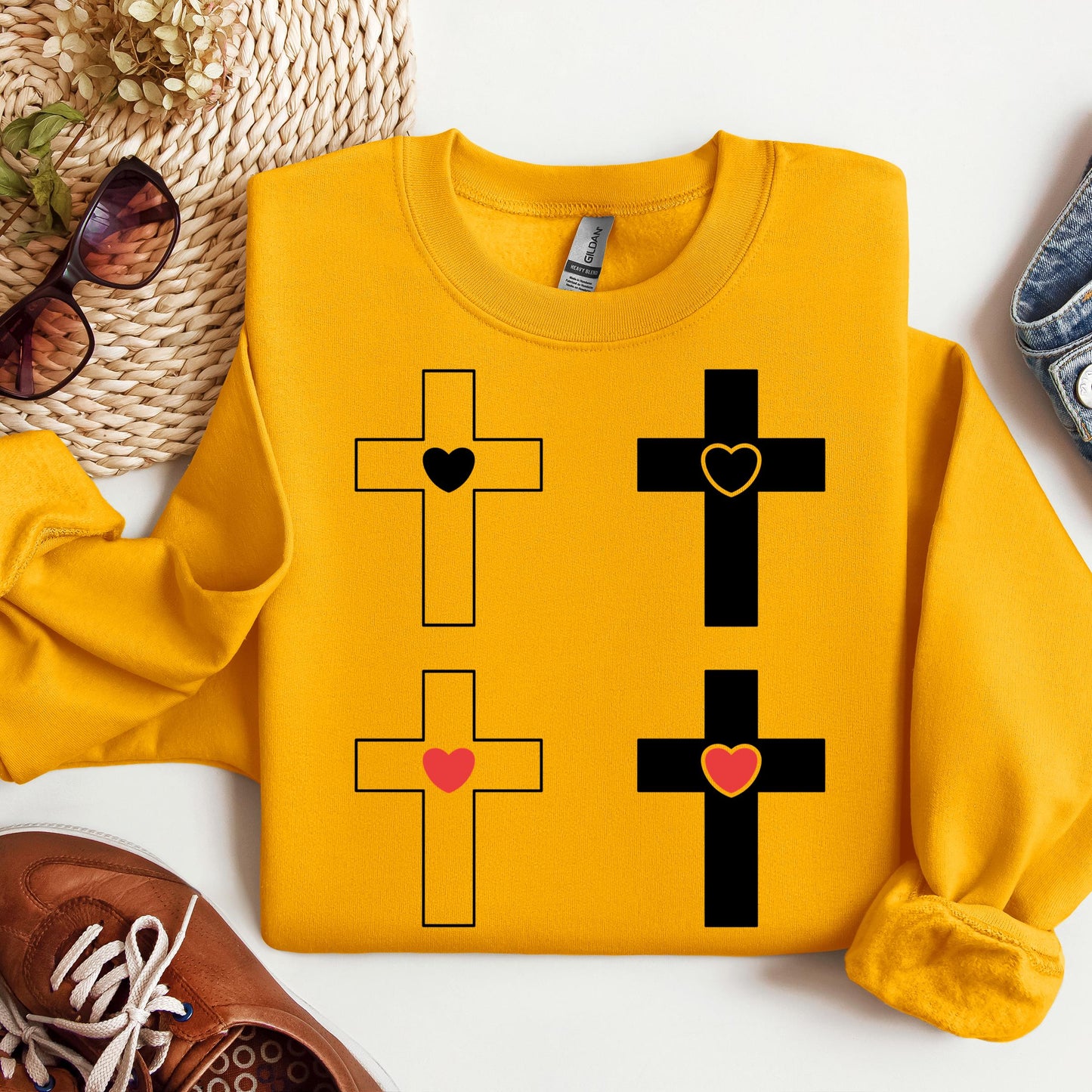 heart cross 10