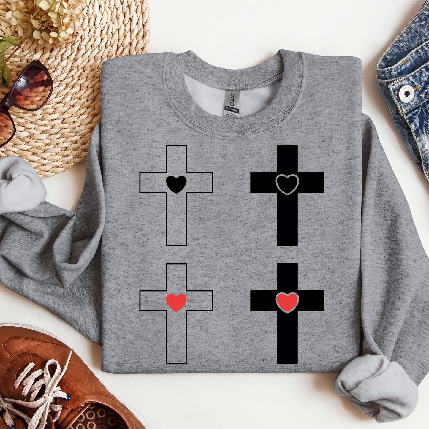 heart cross 10