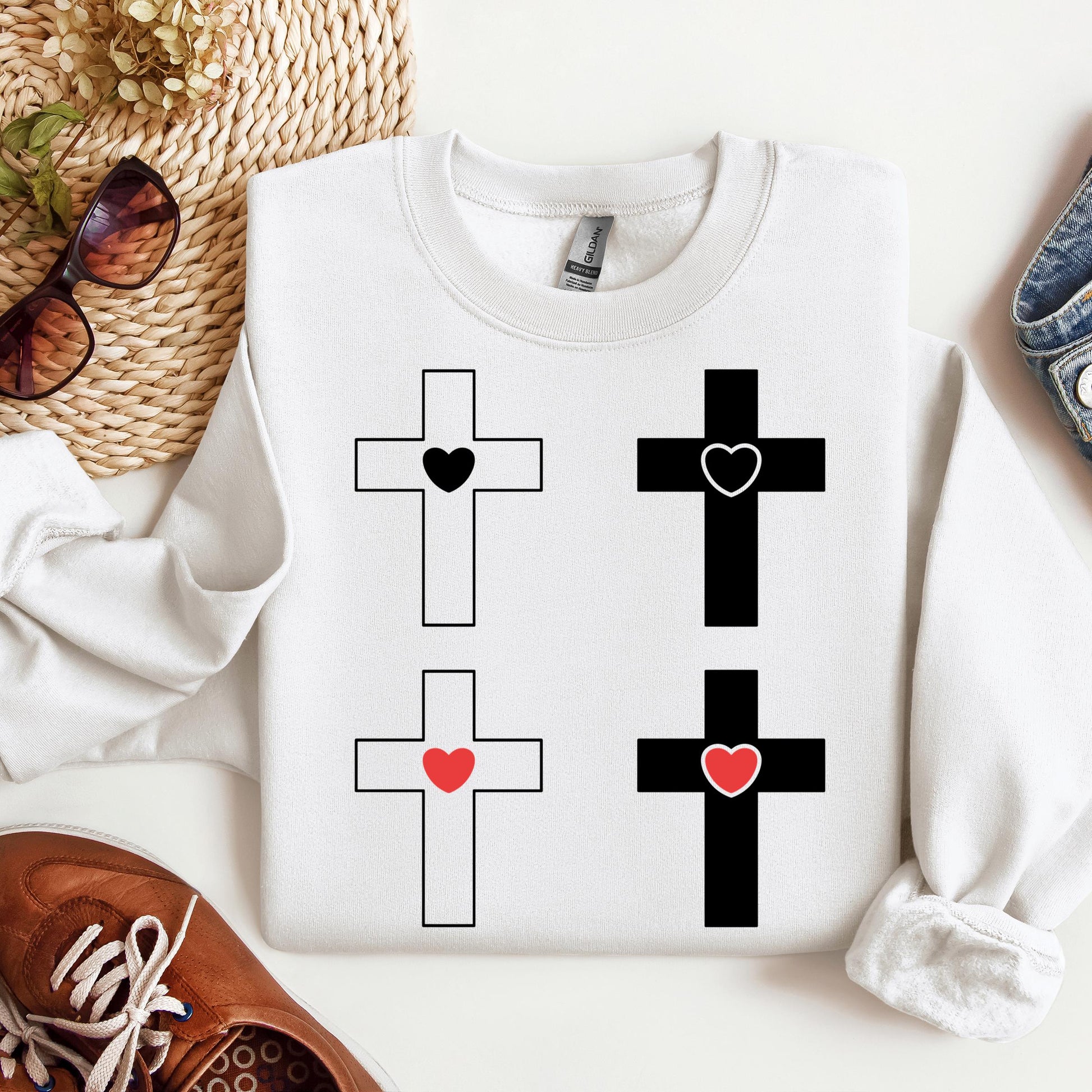 heart cross 10