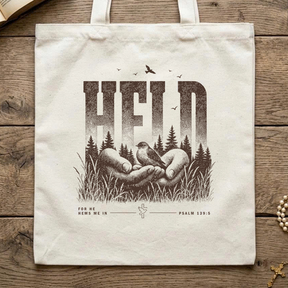 Held For He Hems Me In Psalm 139.5 01