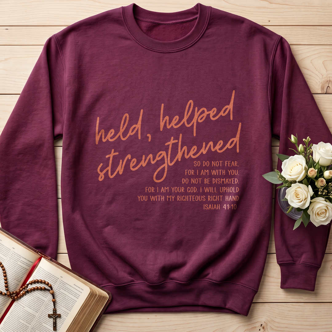 Held Helped Strengthened Isaiah 41.10 01