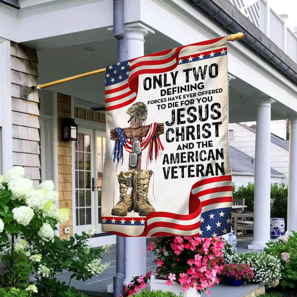 Flagwix American Flag - Only Jesus Christ and American Veteran Can Die For You, US Veteran Flag