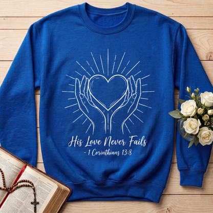 His Love Never Fails 1 Corinthians 13.8 01