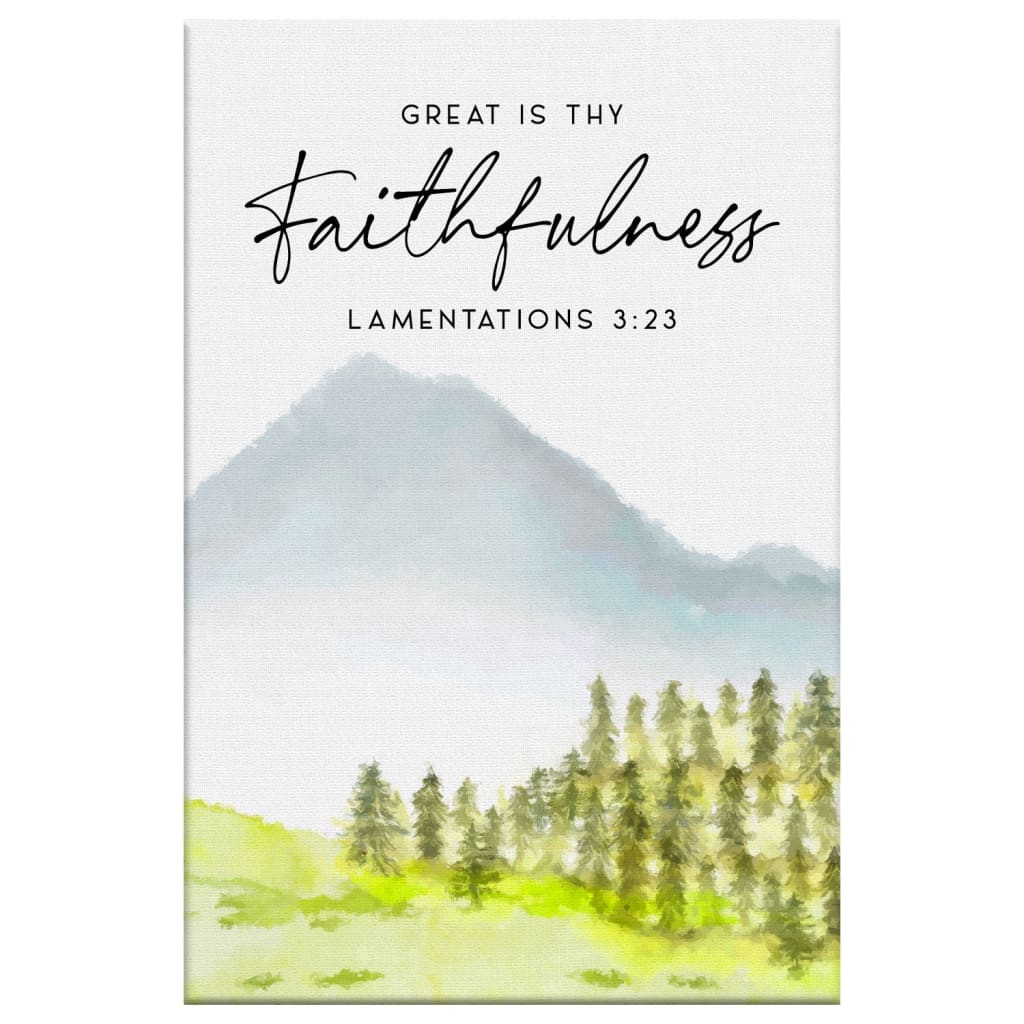 His Mercies Are New Every Morning Great Is Thy Faithfulness 2 Panel Wall Art Canvas