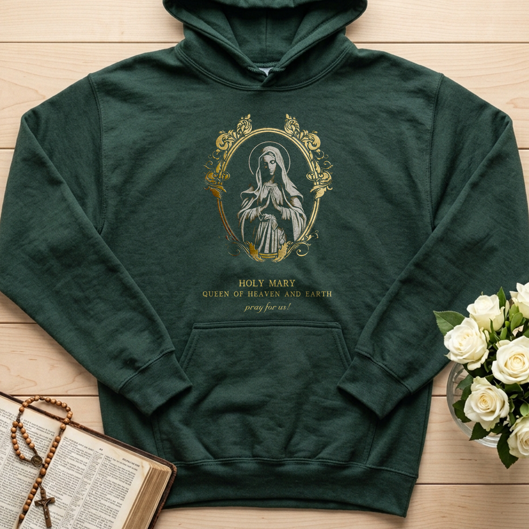 Holy Mary Queen Of Heaven And Earth Pray For Us 01
