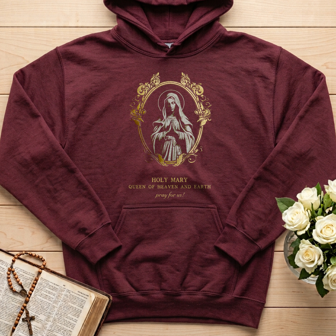 Holy Mary Queen Of Heaven And Earth Pray For Us 01