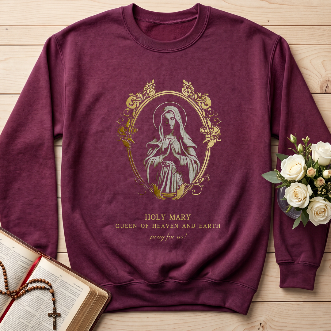 Holy Mary Queen Of Heaven And Earth Pray For Us 01