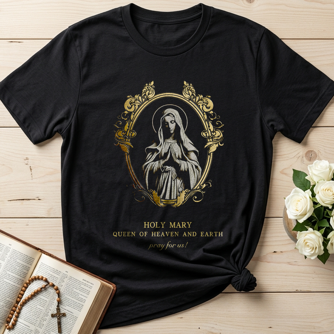 Holy Mary Queen Of Heaven And Earth Pray For Us 01
