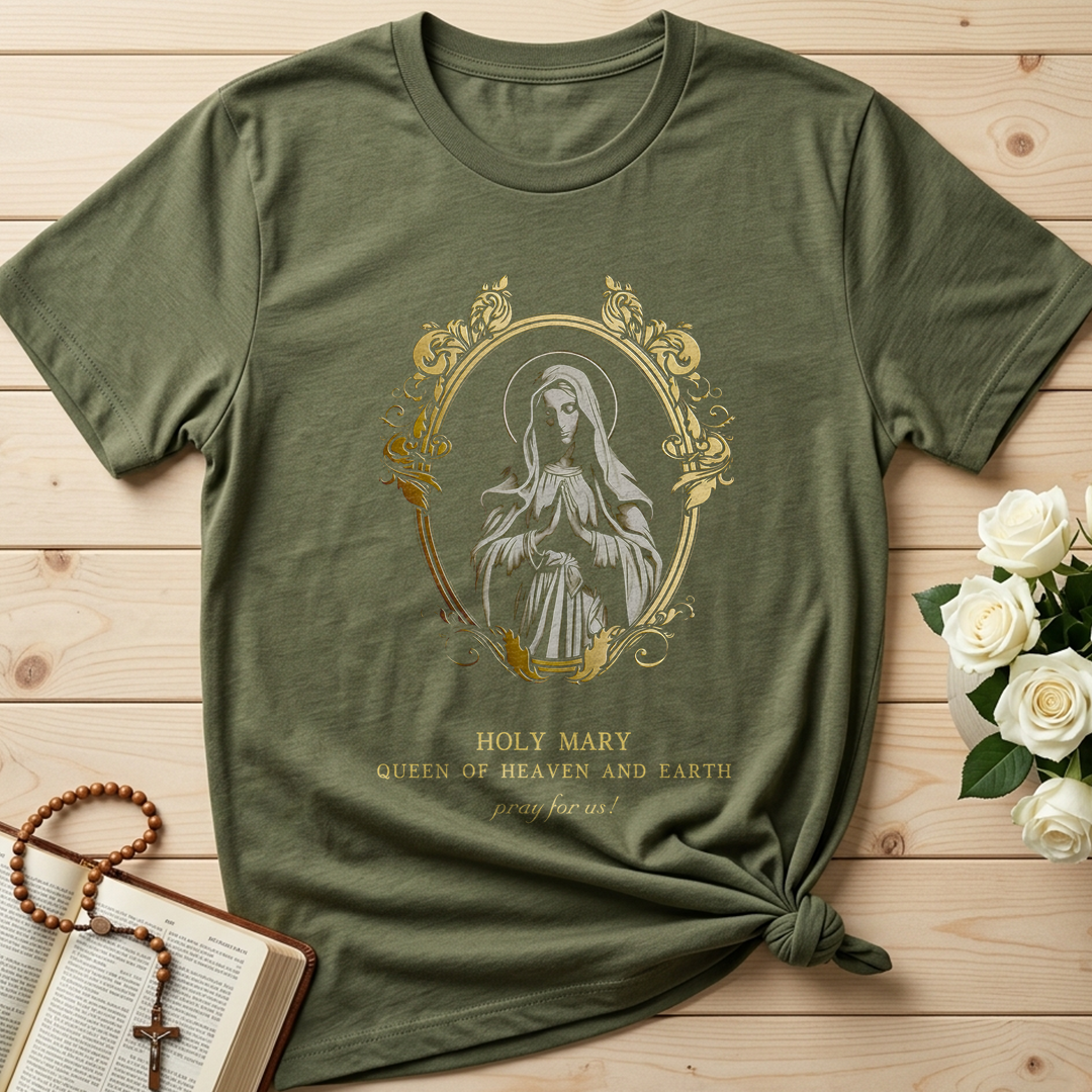 Holy Mary Queen Of Heaven And Earth Pray For Us 01