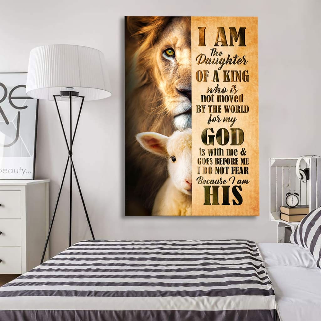 I Am The Daughter Of A King Canvas Wall Art