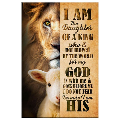 I Am The Daughter Of A King Canvas Wall Art