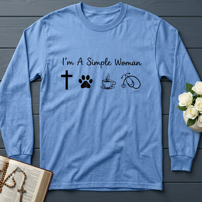 I'm A Simple Woman Cross Dog Cat Coffee Stethoscope 01