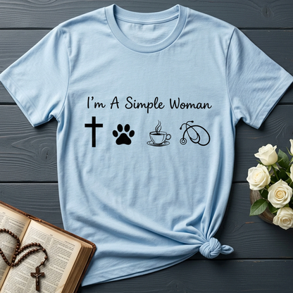 I'm A Simple Woman Cross Dog Cat Coffee Stethoscope 01