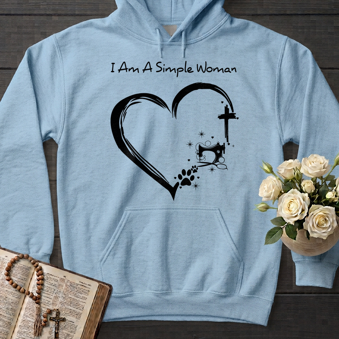 I'm A Simple Woman Cross Sewing Machine Dog Cat 01