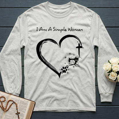 I'm A Simple Woman Cross Sewing Machine Dog Cat 01