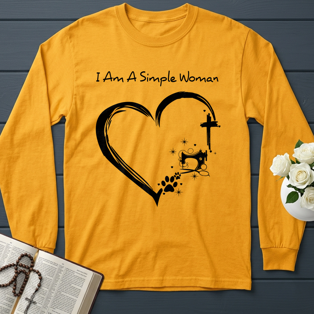 I'm A Simple Woman Cross Sewing Machine Dog Cat 01