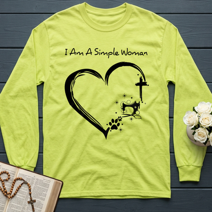 I'm A Simple Woman Cross Sewing Machine Dog Cat 01