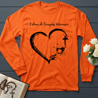 I'm A Simple Woman Cross Sewing Machine Dog Cat 01