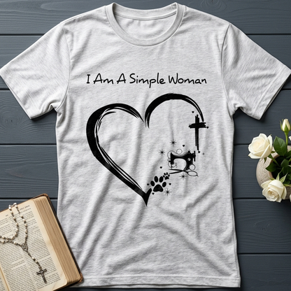 I'm A Simple Woman Cross Sewing Machine Dog Cat 01