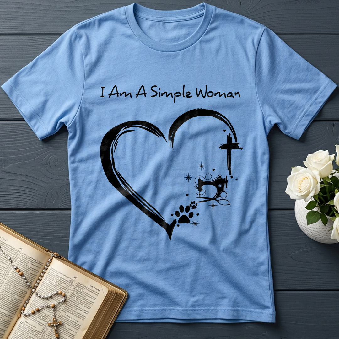 I'm A Simple Woman Cross Sewing Machine Dog Cat 01