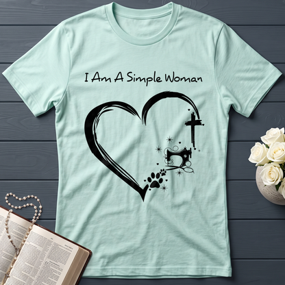 I'm A Simple Woman Cross Sewing Machine Dog Cat 01