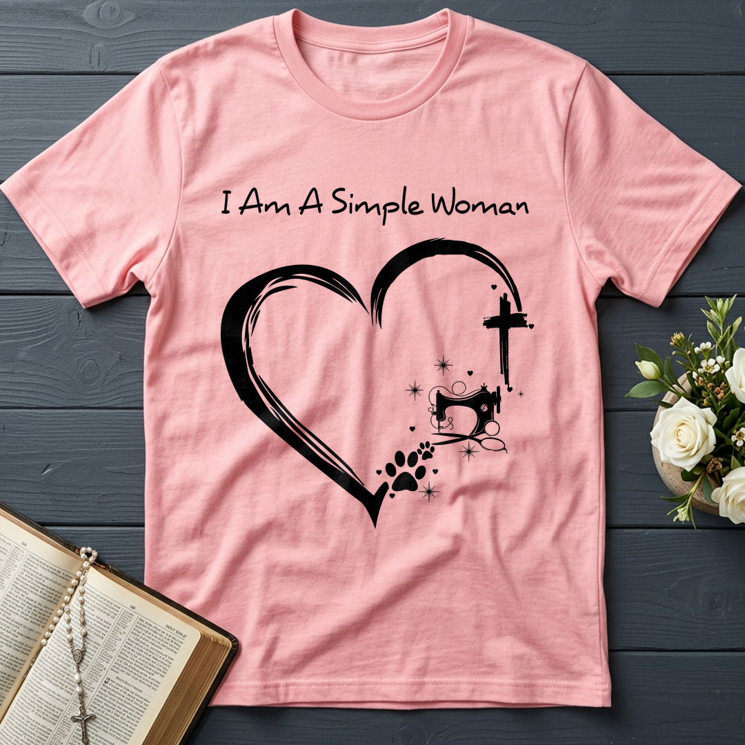 I'm A Simple Woman Cross Sewing Machine Dog Cat 01