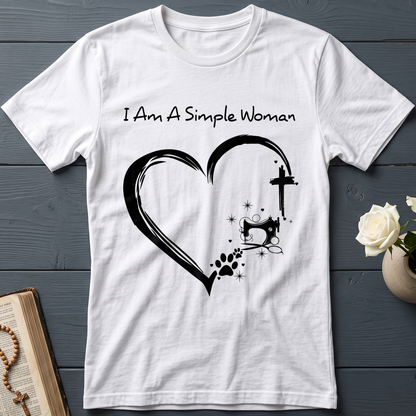 I'm A Simple Woman Cross Sewing Machine Dog Cat 01