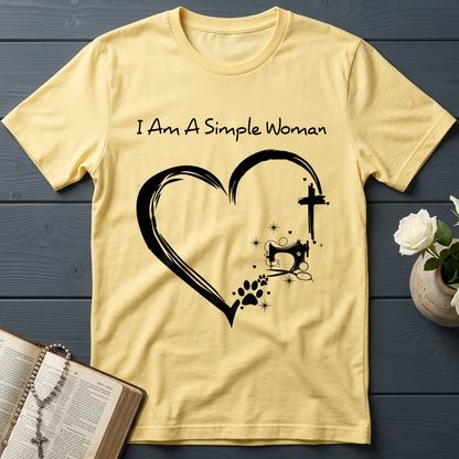 I'm A Simple Woman Cross Sewing Machine Dog Cat 01