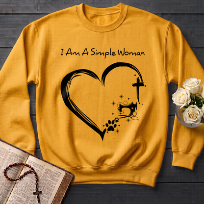 I'm A Simple Woman Cross Sewing Machine Dog Cat 01